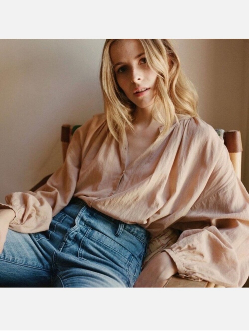 Doen The Jane Blouse Dark Blush